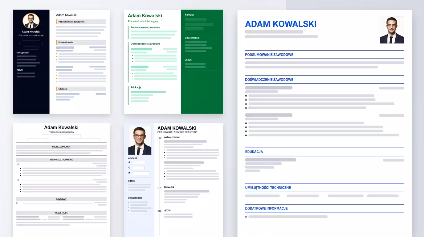 Przykładowe CV stworzone w kreatorze StwórzCV